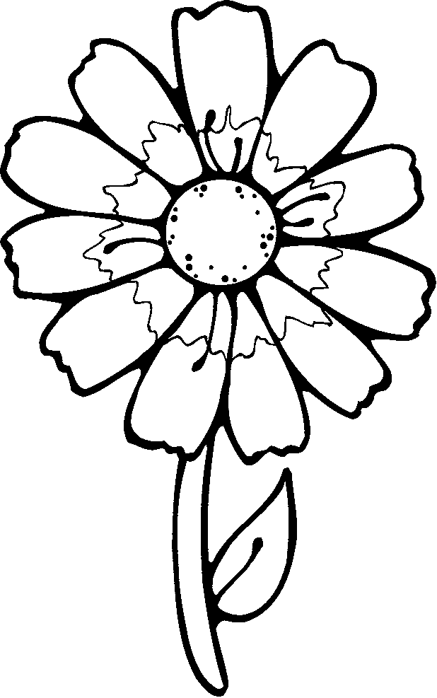 Free Colouring Pages Printable Flowers