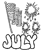 Fireworks Coloring Pages for Kids