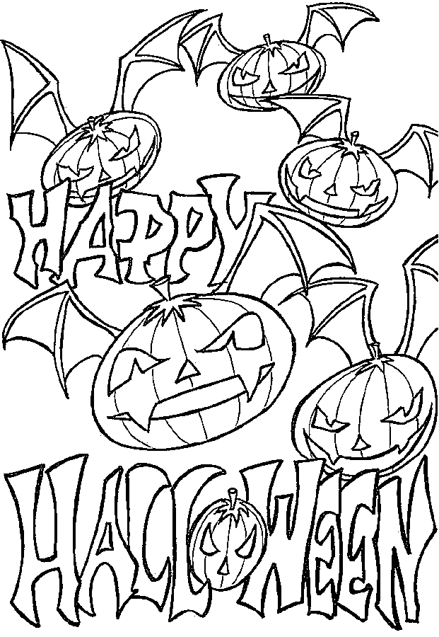 Halloween Coloring Page Free Printable