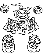 Halloween Pumpkin Coloring Pages For Kids