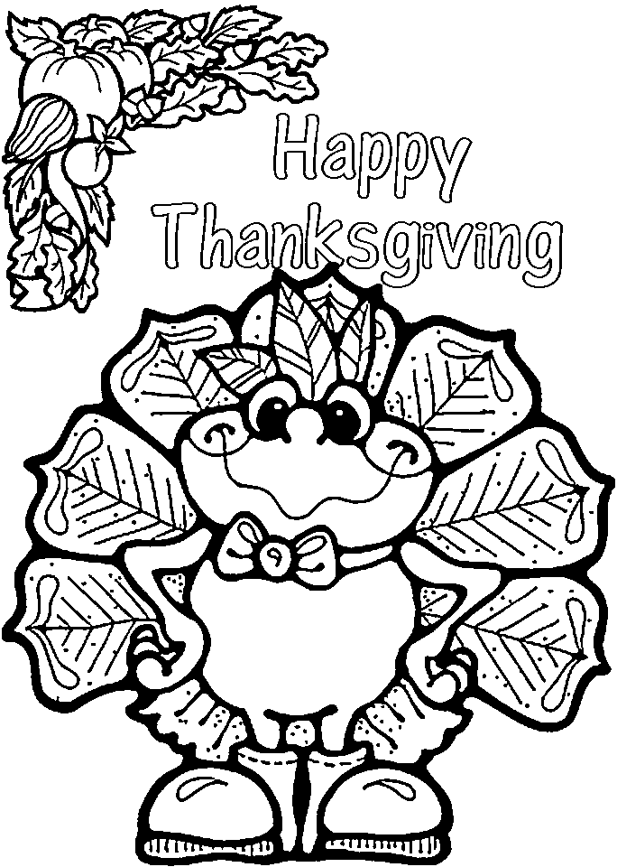 free printable thanksgiving turkey coloring pages